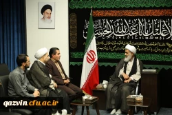 دیدار ریاست دانشگاه فرهنگیان استان قزوین با امام جمعه قزوین 3