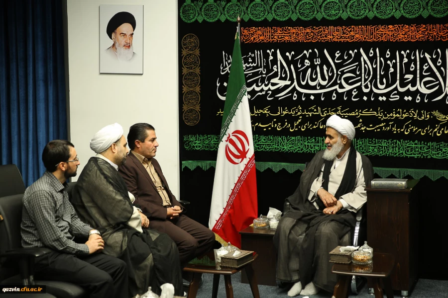 دیدار ریاست دانشگاه فرهنگیان استان قزوین با امام جمعه قزوین 3