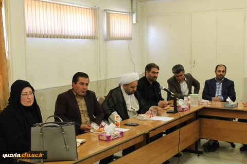 دیدار دکتر حمیدرضا مشهدی سرپرست جدید مدیریت امور پردیس های استان قزوین با کارکنان دانشگاه 4
