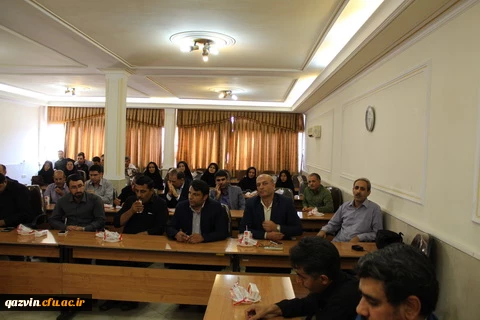 دیدار دکتر حمیدرضا مشهدی سرپرست جدید مدیریت امور پردیس های استان قزوین با کارکنان دانشگاه 5