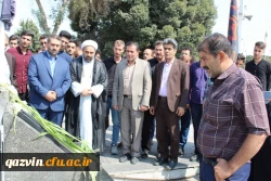 نودانشجومعلمان پردیس شهید رجایی قزوین باحضور درگلزار شهدای قزوین با آرمانهای مقدس شهدا تجدید میثاق کردند. 3