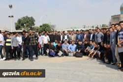 نودانشجومعلمان پردیس شهید رجایی قزوین باحضور درگلزار شهدای قزوین با آرمانهای مقدس شهدا تجدید میثاق کردند. 3