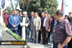 نودانشجومعلمان پردیس شهید رجایی قزوین باحضور درگلزار شهدای قزوین با آرمانهای مقدس شهدا تجدید میثاق کردند. 4