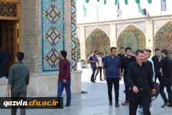 نودانشجومعلمان پردیس شهید رجایی قزوین باحضور درگلزار شهدای قزوین با آرمانهای مقدس شهدا تجدید میثاق کردند. 14