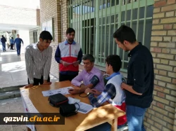 باهمکاری کارشناسی فرهنگی واجتماعی وکانون هلال احمر پردیس شهیدرجایی قزوین دانشجومعلمان ورودی 98 این پردیس مورد سنجش فشار خون قرار گرفتند. 8