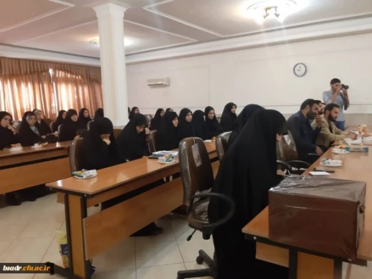 بعدارظهر روز دوشنبه 98/7/15 جلسه تکریم ومعارفه مسئول بسیج دانشجویی پردیس بنت الهدی صدر قزوین باحضور مسئولین دانشگاه و مسئولین بسیج دانشجویی استان وسازمان مرکزی برگزارشد. 2