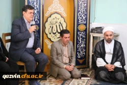 دکتر خنیفر رییس دانشگاه فرهنگیان کشوردرجمع دانشجویان پردیس شهیده بنت الهدی صدرقزوین گفت : قدر فضایی راکه درآن هستید بدانیدحضور دراین دانشگاه توفیقی است. 5