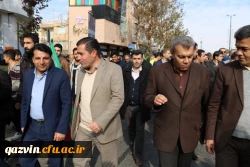 راهپیمایی مسئولین اساتید ودانشجویان دانشگاه فرهنگیان استان قزوین به همراه مردم انقلابی وهمیشه درصحنه قزوین علیه اغتشاش گران وآشوبگران واربابان آنها 7