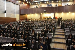 مراسم باشکوه روز دانشجو با حضور پرشور دانشجویان دانشگاه فرهنگیان استان قزوین درآمفی تئاتر شهیدرجایی دانشگاه 7