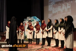 مراسم باشکوه روز دانشجووهفته پژوهش با حضور پرشور دانشجویان دانشگاه فرهنگیان استان قزوین درآمفی تئاتر شهیدرجایی دانشگاه برگزارشد 6