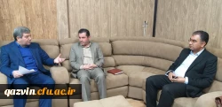 دیدار دکتر مشهدی رییس دانشگاه فرهنگیان استان قزوین با دکتر حسینی معاون وزیر و رییس سازمان اموزش وپرورش استثنایی کشور 2