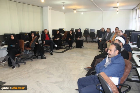 کارگاه نحوه اجرای دروس رسمی الکترونیکی استادان دانشگاه فرهنگیان استان قزوین برگزارشد 5