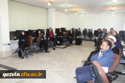 کارگاه نحوه اجرای دروس رسمی الکترونیکی استادان دانشگاه فرهنگیان استان قزوین برگزارشد 7