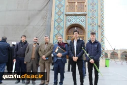 مسئولین ودانشجویان دانشگاه فرهنگیان استان قزوین درمراسم غبارروبی مزارشهدا به منسبت آغاز دهه مبارک فجر شرکت کردند. 13