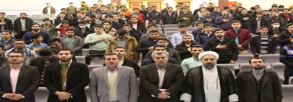 ویژه برنامه ایام الله دهه مبارک دهه فجر انقلاب اسلامی واربعین شهادت سرداردلها حاج قاسم سلیمانی باحضور آیت الله عابدینی نماینده ولی فقیه دراستان وامام جمعه قزوین  2