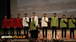 ویژه برنامه ایام الله دهه مبارک دهه فجر انقلاب اسلامی واربعین شهادت سرداردلها حاج قاسم سلیمانی باحضور آیت الله عابدینی نماینده ولی فقیه دراستان وامام جمعه قزوین  8