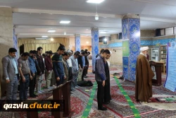 ویژه برنامه ایام الله دهه مبارک دهه فجر انقلاب اسلامی واربعین شهادت سرداردلها حاج قاسم سلیمانی باحضور آیت الله عابدینی نماینده ولی فقیه دراستان وامام جمعه قزوین  11