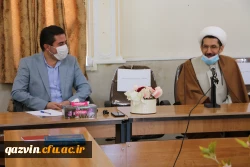  حضور مسئول محترم نمایندگی ولی فقیه در سپاه صاحب الامر (عج) استان قزوین به همراه جمعی از فرماندهان سپاه پاسداران و بسیج استان قزوین به مناسبت  هفته ی گرامیداشت مقام معلّم در دانشگاه فرهنگیان استان قزوین 2