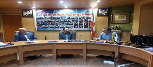 دیدار دکتر مشهدی " مدیریت امور پردیس های دانشگاه فرهنگیان استان قزوین " با مهندس جوانبخت " مدیر کل سازمان نوسازی، توسعه و تجهیز مدارس استان قزوین  " 2