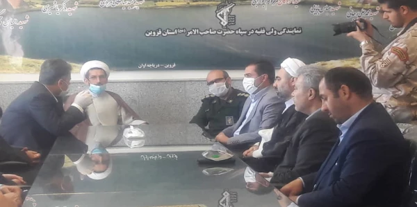 حضور هیات رییسه دانشگاه فرهنگیان استان قزوین در نمایندگی ولی فقیه در سپاه صاحب الامر (عج) استان قزوین به مناسبت تبریک هفته ی عقیدتی – سیاسی 2