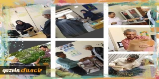 توزیع هدیه های معنوی توسط مسئول نمایندگی نهاد مقام معظم رهبری در دانشگاه به شکرانه ی برپایی نماز جماعت بعد از شیوع ویروس کرونا