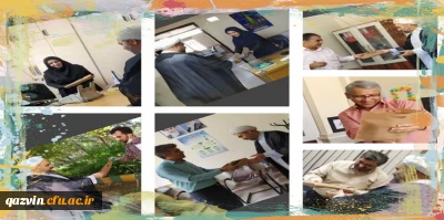 توزیع هدیه های معنوی توسط مسئول نمایندگی نهاد مقام معظم رهبری در دانشگاه به شکرانه ی برپایی نماز جماعت بعد از شیوع ویروس کرونا