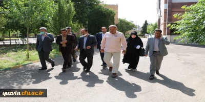 بازدید میدانی مدیر کل سازمان نوسازی، توسعه و تجهیز مدارس استان قزوین از فضای فیزیکی دانشگاه فرهنگیان 