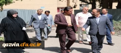 بازدید میدانی مدیر کل سازمان نوسازی، توسعه و تجهیز مدارس استان قزوین از فضای فیزیکی دانشگاه فرهنگیان  5