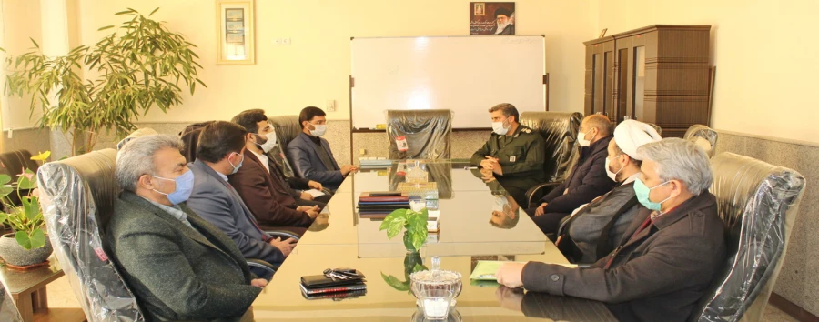 حضور رییس بسیج اساتید دانشگاه فرهنگیان کشور در قرارگاه سپاه صاحب الامر (عج) استان قزوین