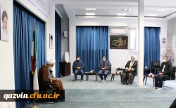 دیدار رییس بسیج اساتید دانشگاه فرهنگیان کشور با نماینده مقام معظم رهبری و سپاه صاحب الامر (عج) در استان قزوین 3