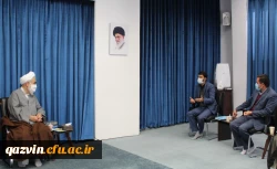دیدار رییس بسیج اساتید دانشگاه فرهنگیان کشور با نماینده مقام معظم رهبری و سپاه صاحب الامر (عج) در استان قزوین 4