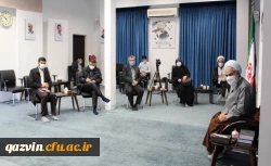 دیدار رییس بسیج اساتید دانشگاه فرهنگیان کشور با نماینده مقام معظم رهبری و سپاه صاحب الامر (عج) در استان قزوین 6