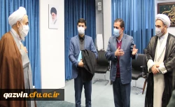 دیدار رییس بسیج اساتید دانشگاه فرهنگیان کشور با نماینده مقام معظم رهبری و سپاه صاحب الامر (عج) در استان قزوین 7
