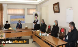 دیدار رییس بسیج اساتید دانشگاه فرهنگیان کشور با نماینده مقام معظم رهبری و سپاه صاحب الامر (عج) در استان قزوین 8