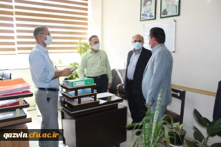 بازدید دکتر معماری از روند برگزاری آزمون های کتبی آنلاین