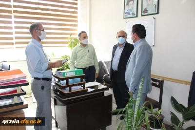 بازدید دکتر معماری از روند برگزاری آزمون های کتبی آنلاین