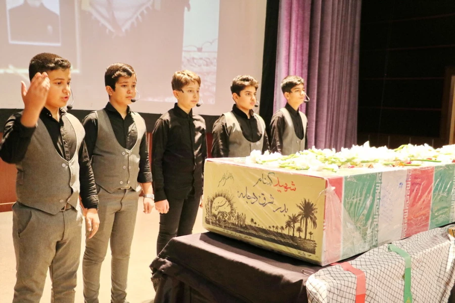 تشییع پیکر مطهر شهید گمنام در دانشگاه