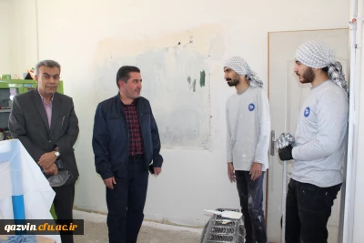 جهاد تعطیل نیست؛ نوروز متفاوت بسیج دانشجویی دانشگاه فرهنگیان استان قزوین در اردوی جهادی