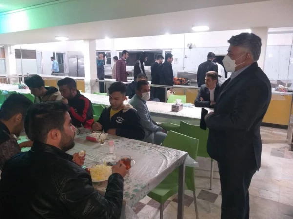 بازدید معاون نظارت و ارزیابی از امکانات رفاهی دانشگاه 9