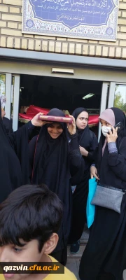 اعزام دانشجو معلمان پردیس شهیده بنت الهدی صدر قزوین به پیاده روی معنوی اربعین