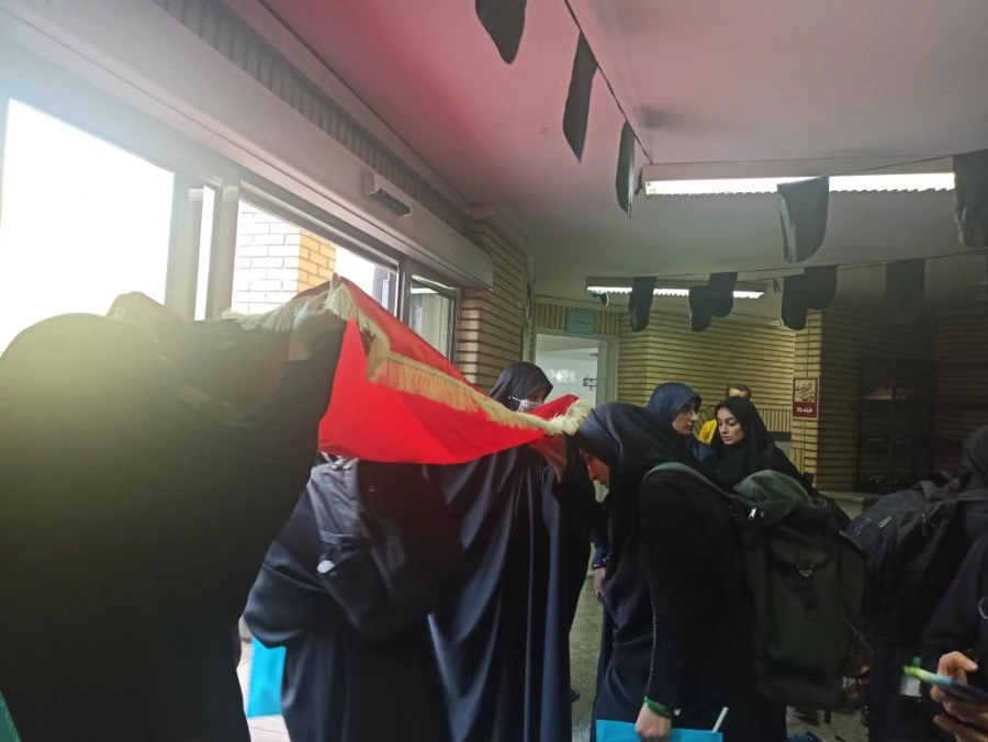 اعزام دانشجو معلمان پردیس شهیده بنت الهدی صدر قزوین به پیاده روی معنوی اربعین 7