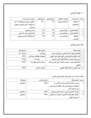 رزومه دکتر بهاره فضلی درزی 3