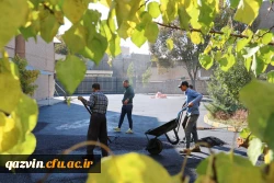 اجرای پروژه آسفالت محوطه پردیس بنت الهدی صدر قزوین 8