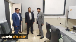 بازدید معاون دانشجویی و سرپرست مرکز بهسازی و منابع انسانی و تحصیلات تکمیلی دانشگاه فرهنگیان از استان قزوین 5