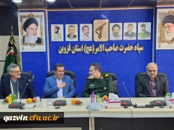 دیدار هیات رئیسه دانشگاه فرهنگیان استان قزوین با فرمانده سپاه صاحب الامر (عج) استان به مناسبت گرامیداشت روز پاسدار 3