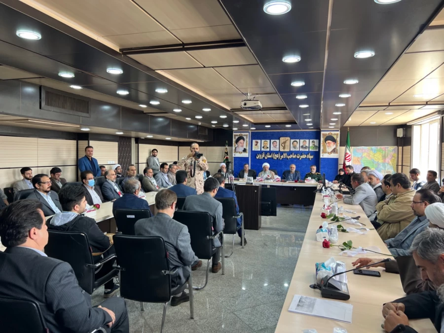 دیدار هیات رئیسه، استادان و کارکنان دانشگاه فرهنگیان قزوین با مجموعه فرماندهی سپاه صاحب الامر (عج) استان قزوین در حمایت از پاسخ قاطع سپاه پاسداران به اسرائیل غاصب 8