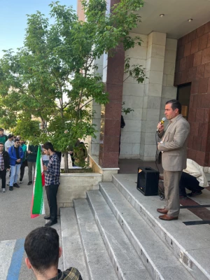 تجمع دانشجومعلمان دانشگاه فرهنگیان قزوین در حمایت از خیزش دانشجویان در آمریکا 8