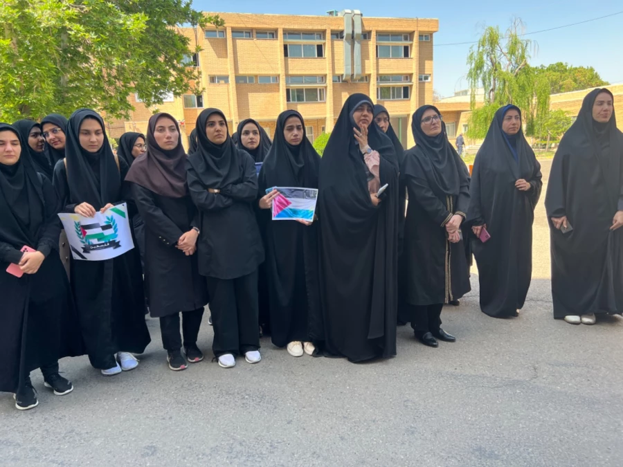 تجمع دانشجومعلمان دانشگاه فرهنگیان قزوین در حمایت از خیزش دانشجویان در آمریکا 10