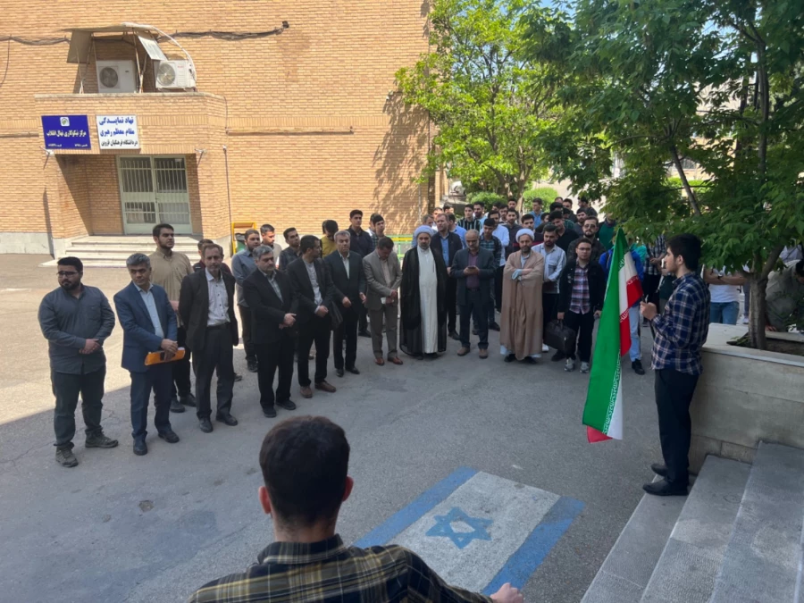 تجمع دانشجومعلمان دانشگاه فرهنگیان قزوین در حمایت از خیزش دانشجویان در آمریکا 11