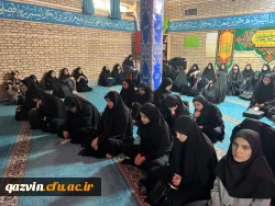 عزاداری دانشگاهیان دانشگاه  فرهنگیان قزوین در سوگ شهادت رییس جمهور و هیئت همراه 4